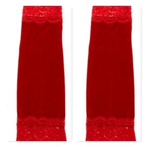 Icing Velvet Arm Warmers